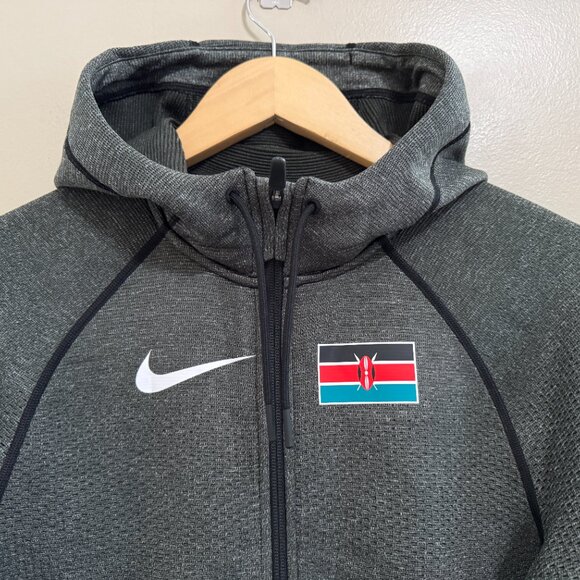 Nike Pro Elite Kenya Team Issue Tech Fleece Hoodie Jacket Running Womens M NEW - Picture 5 of 10